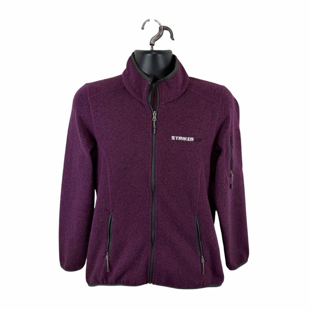 Striker Ice Fleece Jacket Purple Heather Size Medium Full Zip Outdoors